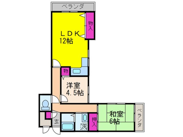 シャト－三島野の物件間取画像